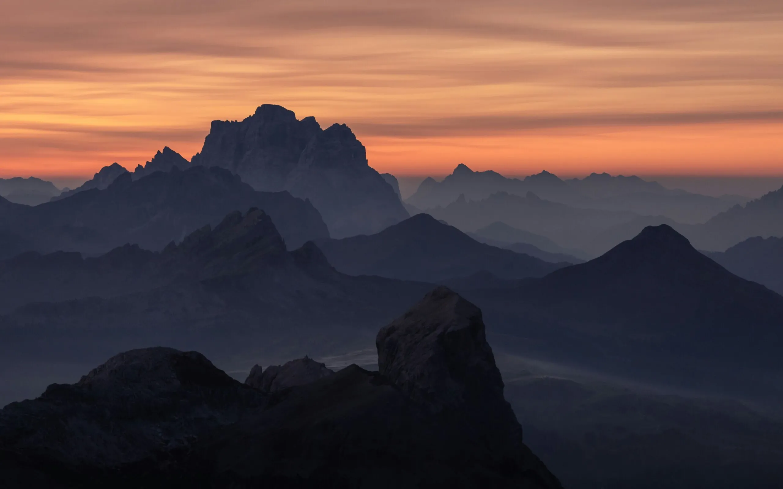 Dolomites sunset - Tobias rademacher unsplash